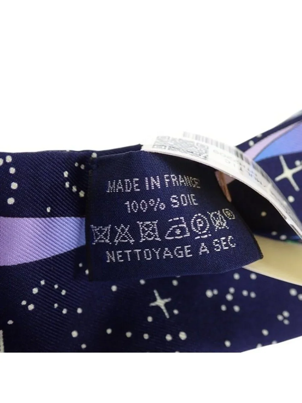 Hermes Twilly Space Scarf Silk Navy Marine Rose